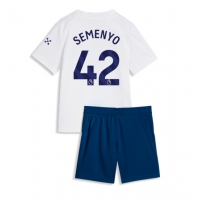Manchester City Antoine Semenyo #42 Tredje Tröja Barn 2026-27 Kortärmad (+ Korta byxor)